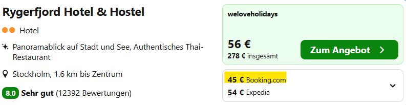 Stockholm Hotel Angebot