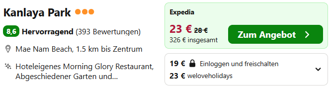 Thailand Hotel Angebot