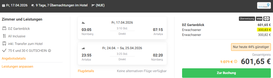 Türkei Pauschalangebot