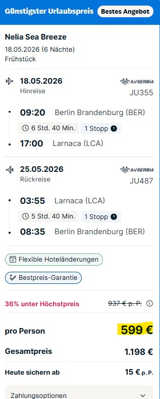 Zypern Pauschalreise