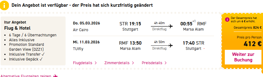 Ägypten Pauschalangebot