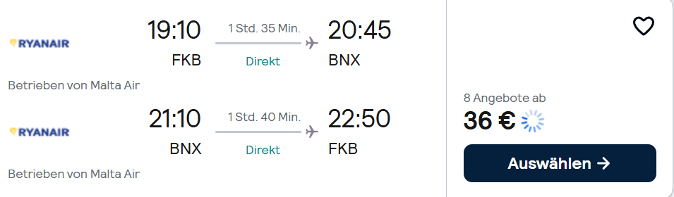 Bosnien Flug Angebot