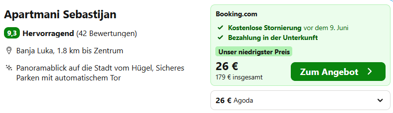 Bosnien Hotel Angebot