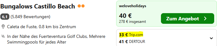 Fuerteventura Kombi Angebot