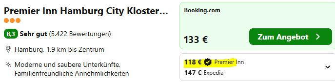 Hamburg Hotelangebot