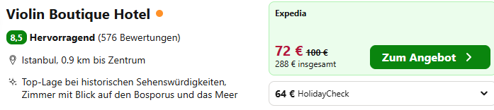 Istanbul Hotelangebot