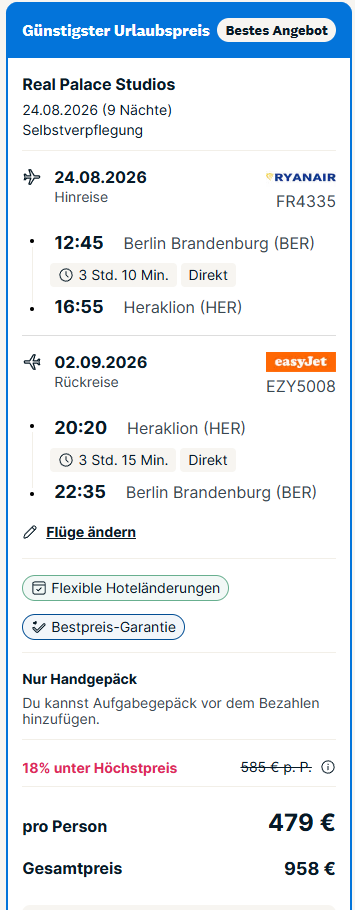 Kreta Reise Angebot