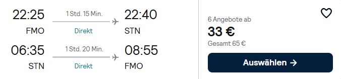 London Kombi Angebot