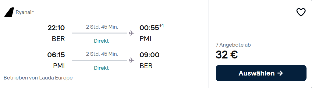 Mallorca Flug Angebot