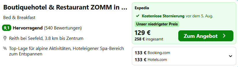 Österreich Hotel Angebot