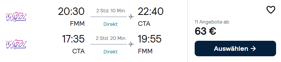 Sizilien Flug Angebot