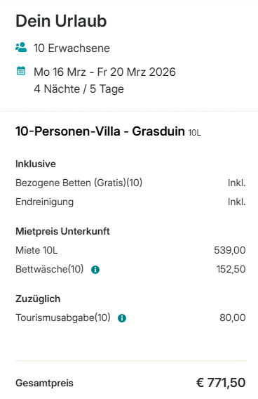 Südholland Ferienhaus Angebot