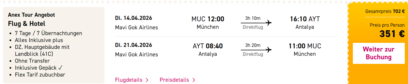 Türkei Pauschalreise Angebot