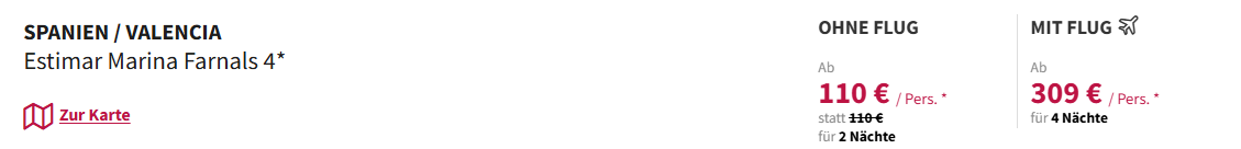 Valencia Reise Angebot