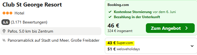 Zypern Kombi Angebot