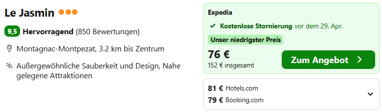 Frankreich Hotel Angebot