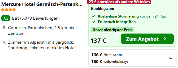 Garmisch Hotelangebot