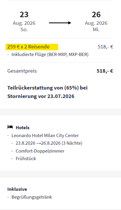 Italien Reise Angebot