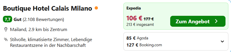 Mailand Hotel Angebot