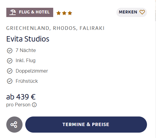 Rhodos Reise Angebot