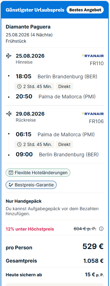 Spanien Reise Angebot