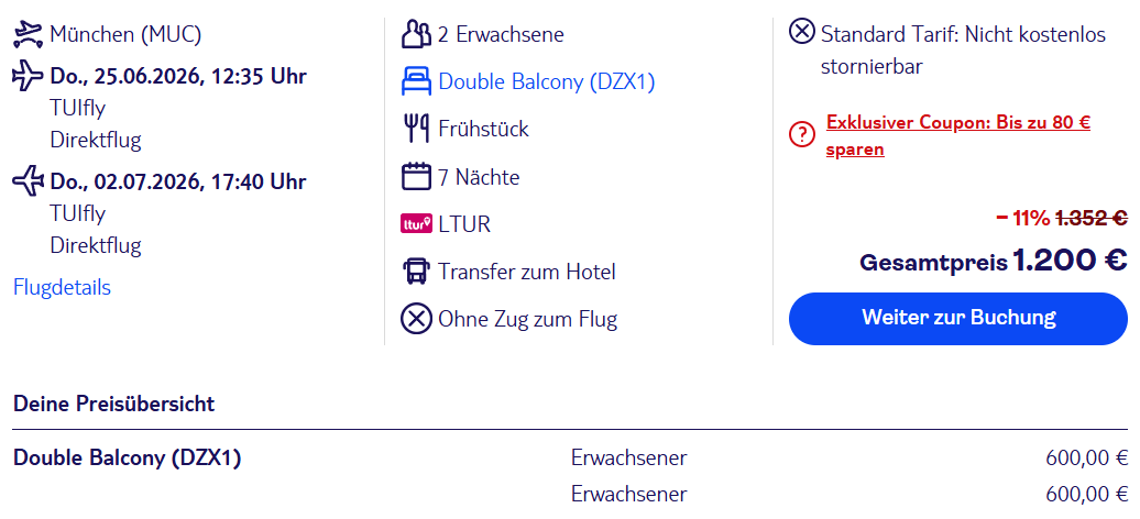 Teneriffa Reise Angebot