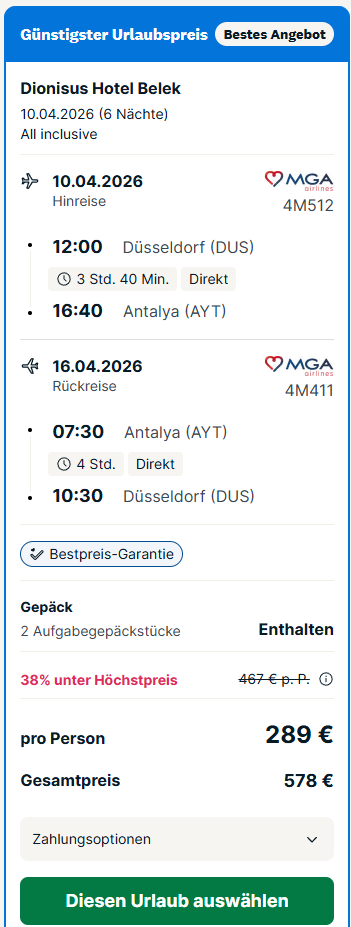 Türkei Reise Angebot