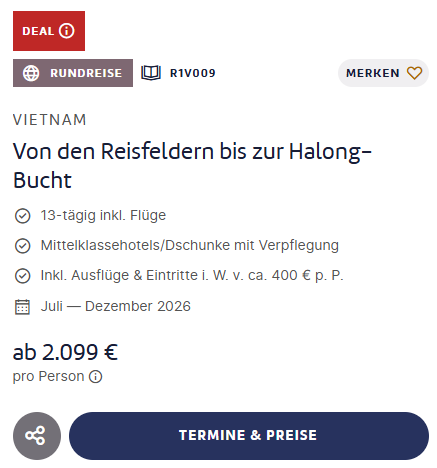 Vietnam Rundreise Angebot