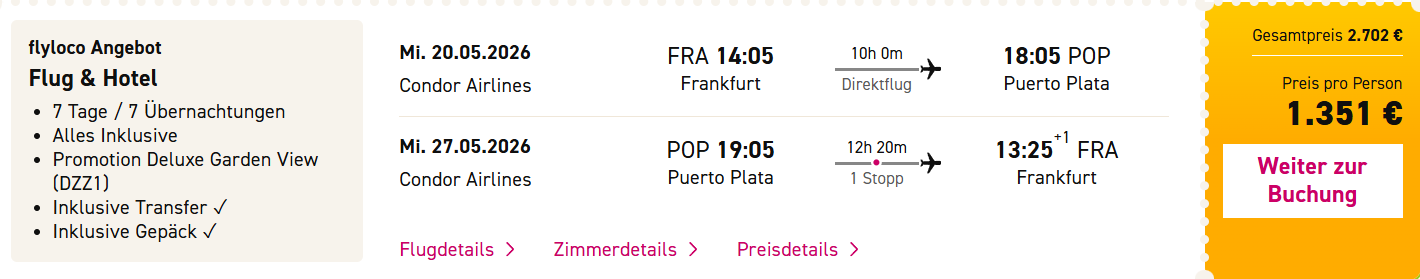 Dom Rep Reise Angebot