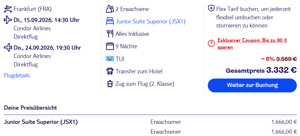 Dom Rep Reise Angebot