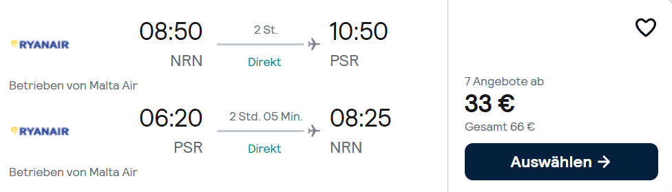 Italien Flug Angebot