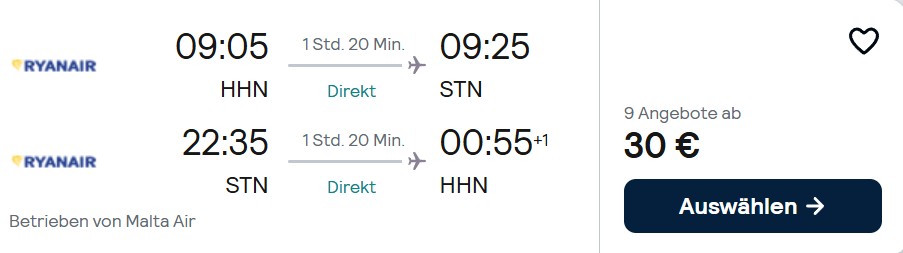 London Flug Angebot