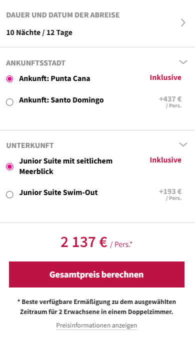 Dom Rep Reise Angebot