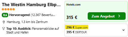 Hamburg Hotel Angebot