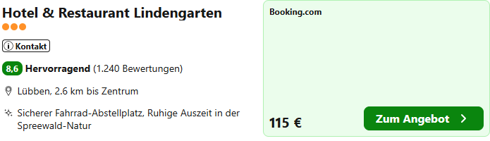 Spreewald Hotelangebot