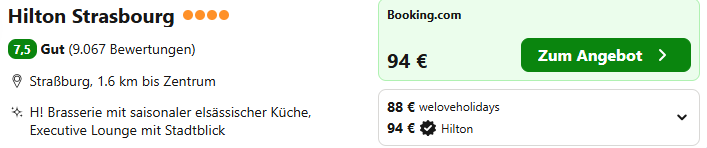 Strassburg Hotelangebot