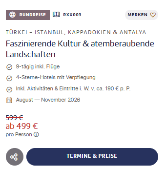 Rundreise Angebot