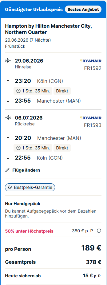England Reise