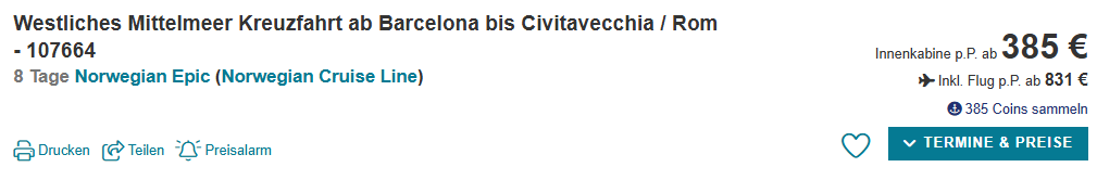 Kreuzfahrt Angebot