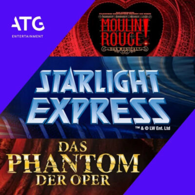 dies ist ein schild Ein Bild der Musikals, die man bei ATG live erleben kann.