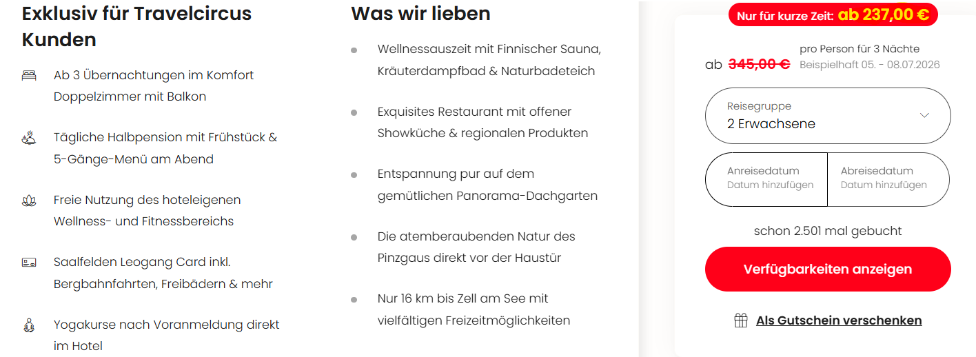 Österreich Schnäppchen Hotel