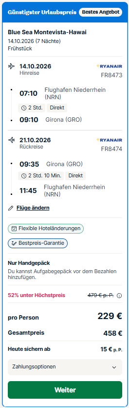 Spanien Reise Angebot