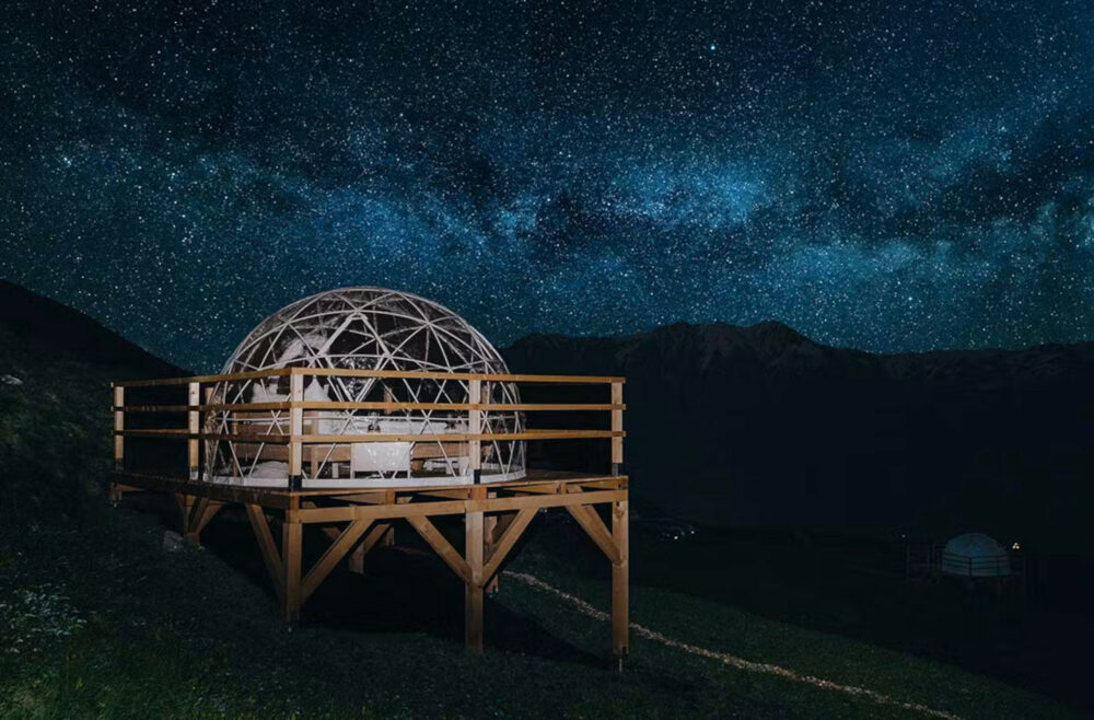 Bubble Hotel unterm Sternenhimmel